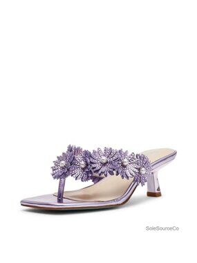 Slingback Kitten Heel Sandal with Open Toe and Rubber Sole
